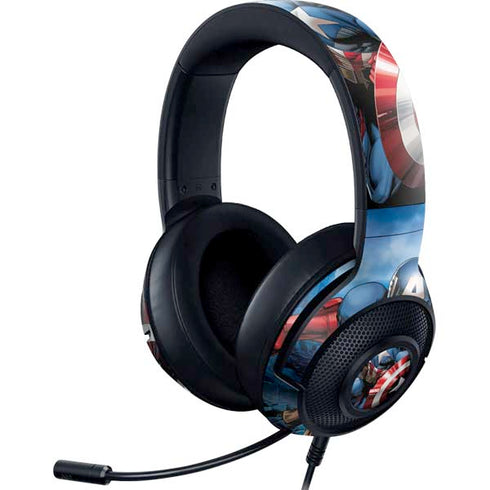 Marvel Captain America Portrait Razer Kraken X Skin